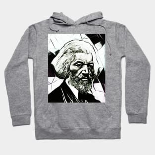 Frederick Douglass Black and White Portrait | Frederick Douglass Artwork 15 Hoodie